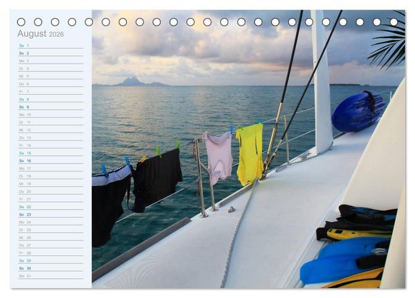 Produktbild: Katamaran-Tour (Tischkalender 2026 DIN A5 quer), CALVENDO Monatskalender