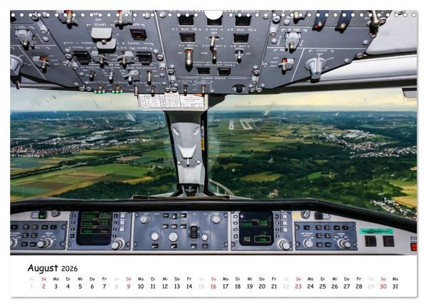 Produktbild: Flight deck - das beste B&uuml;ro (Wandkalender 2026 DIN A3 quer), CALVENDO Monatskalender