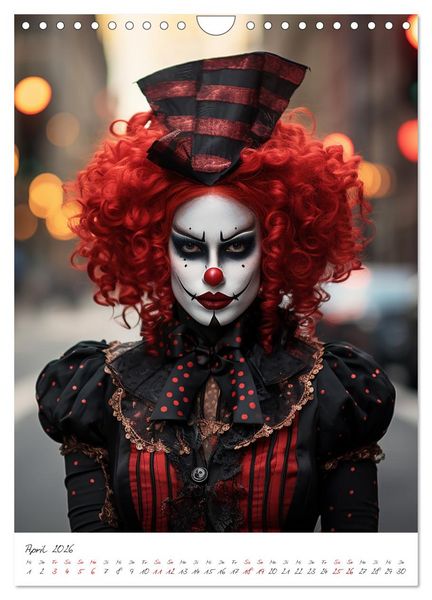 Produktbild: Misses Clown (Wandkalender 2026 DIN A4 hoch), CALVENDO Monatskalender