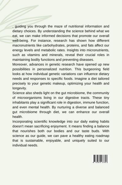 Produktbild: The Science Behind Healthy Eating: A Journey from Research to Global Action