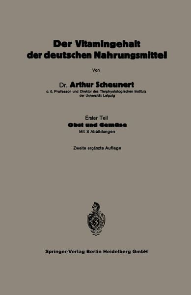 Produktbild: Der Vitamingehalt der deutschen Nahrungsmittel