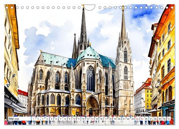 Produktbild: &Ouml;sterreich - Idylle in den Alpen (Wandkalender 2026 DIN A4 quer), CALVENDO Monatskalender