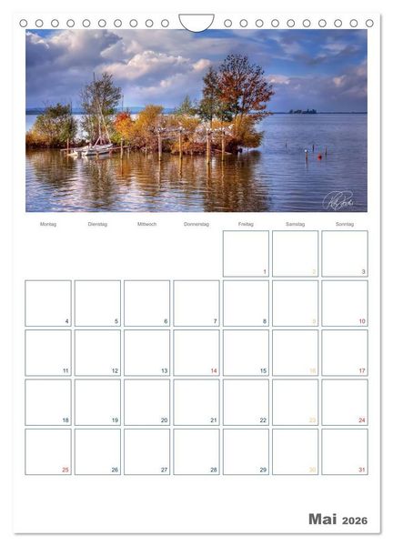 Produktbild: Am Steinhuder Meer / Planer (Wandkalender 2026 DIN A4 hoch), CALVENDO Monatskalender