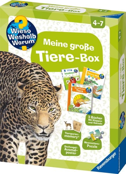 Wieso? Weshalb? Warum? - Meine große Tiere-Box, Paperback von Susanne Gernhäuser, Ravensburger Verlag GmbH