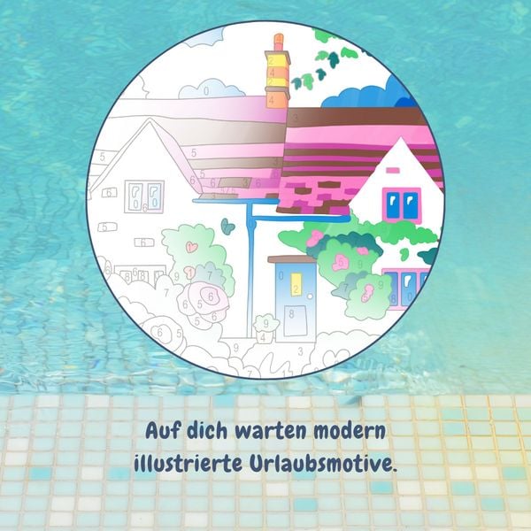Produktbild: Die wunderbare Kreativbox Malen nach Zahlen - Urlaubstr&auml;ume