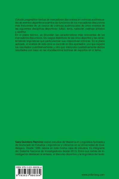 Produktbild: Estudio pragm&aacute;tico-textual de marcadores discursivos en cr&oacute;nicas audiovisuales de eventos deportivos