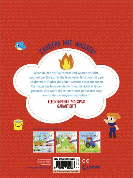 Produktbild: Das magische Wassermalbuch - Bei der Feuerwehr