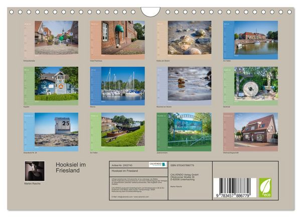 Produktbild: Hooksiel im Friesland (Wandkalender 2026 DIN A4 quer), CALVENDO Monatskalender