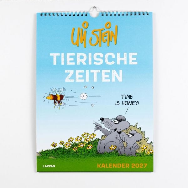 Produktbild: Uli Stein Tierische Zeiten 2027: Monatskalender f&uuml;r die Wand