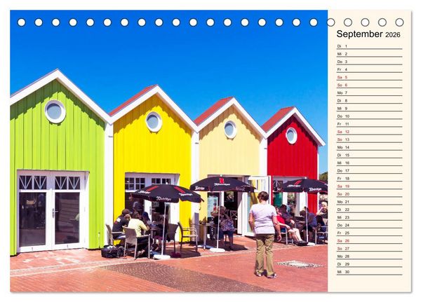 Produktbild: Langeoog Geburtstagskalender (Tischkalender 2026 DIN A5 quer), CALVENDO Monatskalender