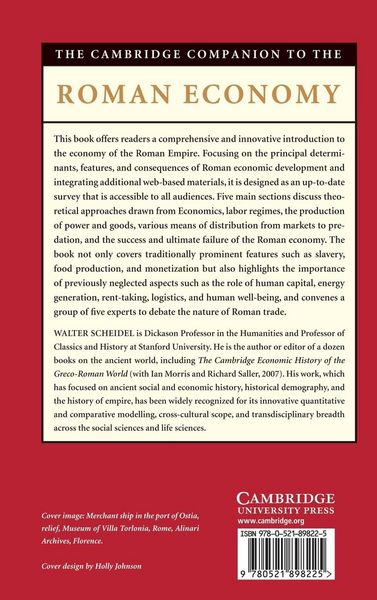 Produktbild: The Cambridge Companion to the Roman Economy. Edited by Walter Scheidel