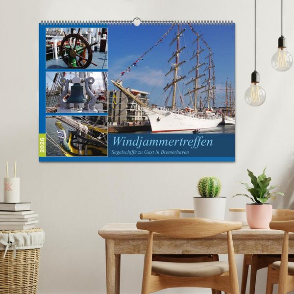 Produktbild: Windjammertreffen - Segelschiffe zu Gast in Bremerhaven (Wandkalender 2026 DIN A2 quer), CALVENDO Monatskalender
