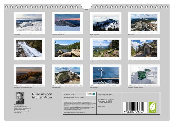 Produktbild: Rund um den Gro&szlig;en Arber (Wandkalender 2026 DIN A4 quer), CALVENDO Monatskalender