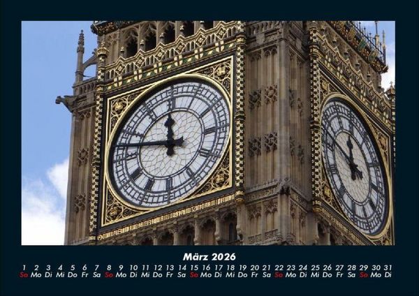 Produktbild: London 2026 Fotokalender DIN A4
