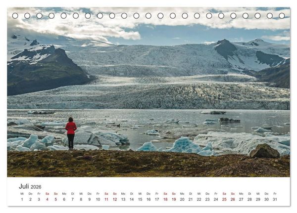 Produktbild: Sommer in Island (Tischkalender 2026 DIN A5 quer), CALVENDO Monatskalender
