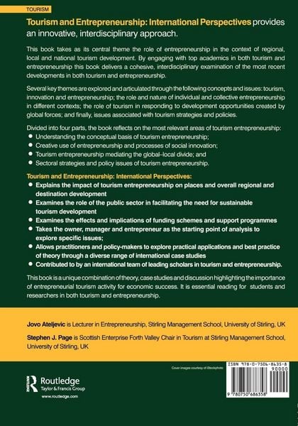 Produktbild: Tourism and Entrepreneurship