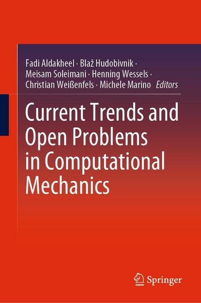 Produktbild: Current Trends and Open Problems in Computational Mechanics