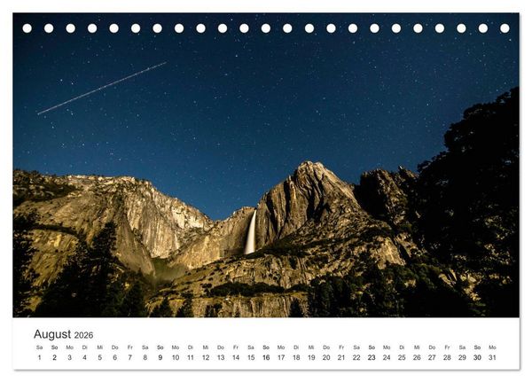 Produktbild: Yosemite - Einzigartige Naturspektakel (Tischkalender 2026 DIN A5 quer), CALVENDO Monatskalender