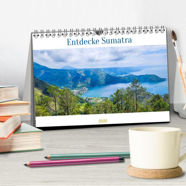 Produktbild: Entdecke Sumatra (Tischkalender 2026 DIN A5 quer), CALVENDO Monatskalender