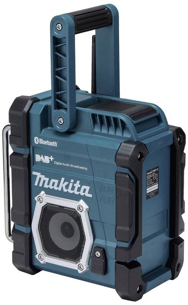 Produktbild: Makita DMR112 Baustellenradio DAB+, UKW AUX, Bluetooth&reg;, USB spritzwassergesch&uuml;tzt T&uuml;rkis, Schwarz
