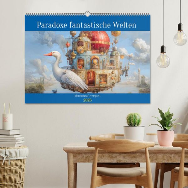 Produktbild: Paradoxe fantastische Welten - M&auml;rchenhaft verspielt (Wandkalender 2026 DIN A2 quer), CALVENDO Monatskalender