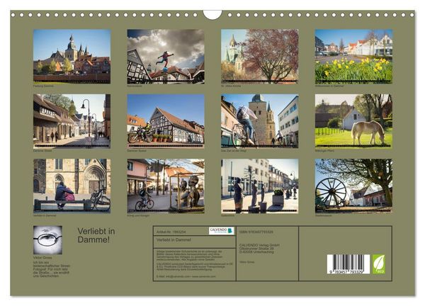 Produktbild: Verliebt in Damme! (Wandkalender 2026 DIN A3 quer), CALVENDO Monatskalender