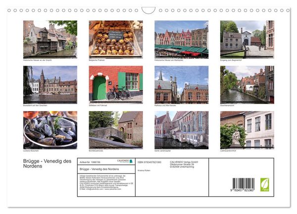 Produktbild: Br&uuml;gge - Venedig des Nordens (Wandkalender 2026 DIN A3 quer), CALVENDO Monatskalender