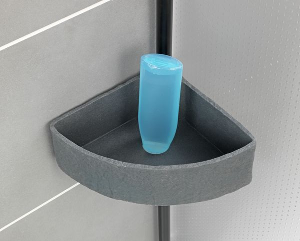 Produktbild: Teleskop-Eckregal Mod. Villata, mit 3 K&ouml;rben aus hochwertigem Polyresin