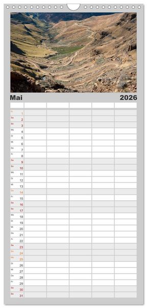 Produktbild: Familienplaner 2026 - S&uuml;dafrika mit 5 Spalten (Wandkalender, 21 x 45 cm) CALVENDO