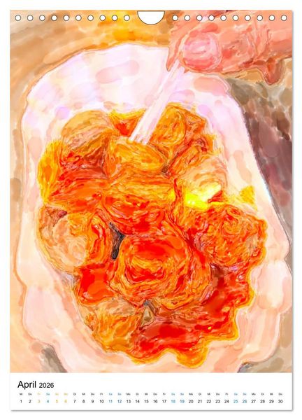 Produktbild: Berlin - Einmal Aquarelle mit Currywurst! (Wandkalender 2026 DIN A4 hoch), CALVENDO Monatskalender