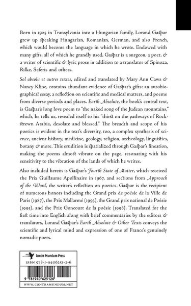 Produktbild: Earth Absolute & Other Texts