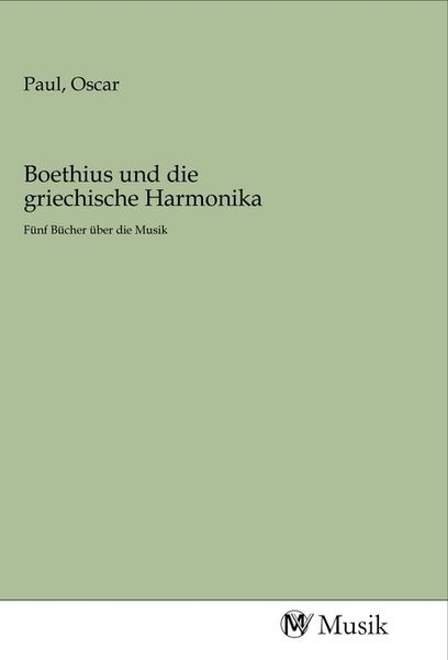 Produktbild: Boethius und die griechische Harmonika