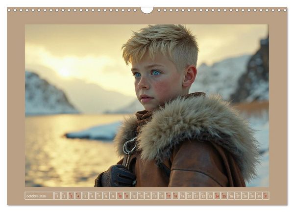 Produktbild: Petits Vikings (Calendrier mural 2026 DIN A3 vertical), CALVENDO calendrier mensuel