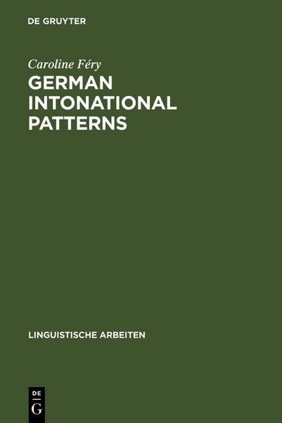 Produktbild: German intonational Patterns