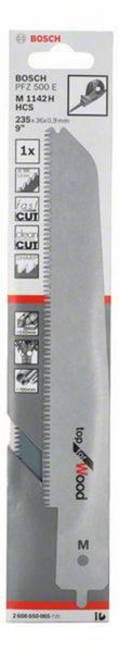 Produktbild: Bosch Accessories 2608650065 S&auml;bels&auml;geblatt M 1142 H Top for Wood, f&uuml;r PFZ 500 E S&auml;geblatt-L&auml;nge 235 mm 1 St.
