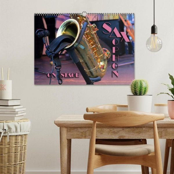 Produktbild: SAXOPHON - on stage (Wandkalender 2026 DIN A3 quer), CALVENDO Monatskalender