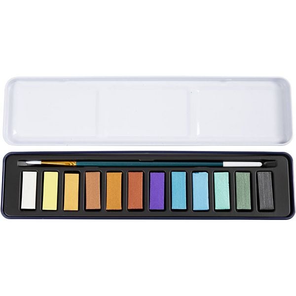 Produktbild: Creativ Company Wasserfarben-Set, Metallic-Farben, 12 Farbe