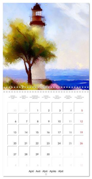 Produktbild: Fantasy lighthouses (Wall Calendar 2026 12 &times; 12 Inch) CALVENDO 12 Month Wall Calendar