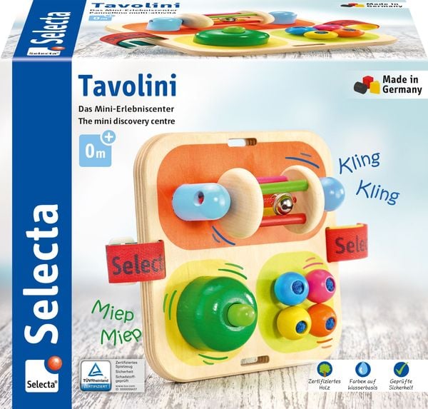 Produktbild: Selecta 62014 - Tavolini, Motorik-Activity-Center, Holz, 14 cm