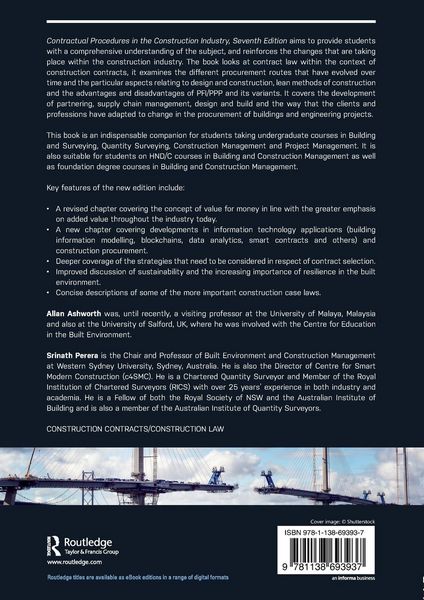 Produktbild: Contractual Procedures in the Construction Industry