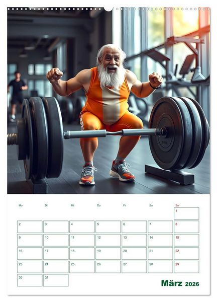 Produktbild: Alt, aber oho - Graue Haare, bunte Abenteuer (Wandkalender 2026 DIN A2 hoch), CALVENDO Monatskalender