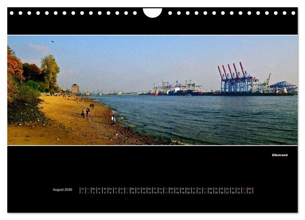 Produktbild: Hamburg Panoramen 2026 (Wandkalender 2026 DIN A4 quer), CALVENDO Monatskalender