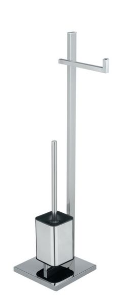 Produktbild: Stand WC-Garnitur Mod. Quadro, aus Edelstahl