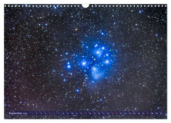 Produktbild: Galaxien, Sterne und Nebel: Leuchten aus dem All (Wandkalender 2026 DIN A3 quer), CALVENDO Monatskalender
