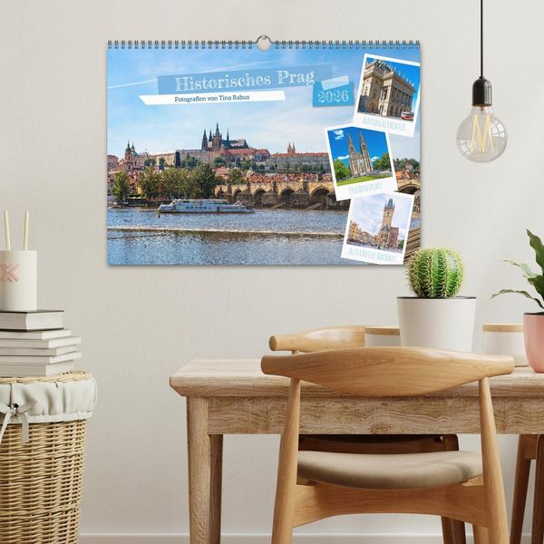 Produktbild: Historisches Prag (Wandkalender 2026 DIN A3 quer), CALVENDO Monatskalender