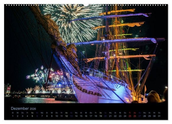 Produktbild: Segelschiffe - Maritime Details (Wandkalender 2026 DIN A2 quer), CALVENDO Monatskalender