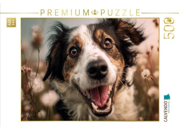 CALVENDO Puzzle Glücksmomente auf der Sommerwiese | 500 Teile Lege-Größe 48 × 36 cm Foto-Puzzle für Erwachsene