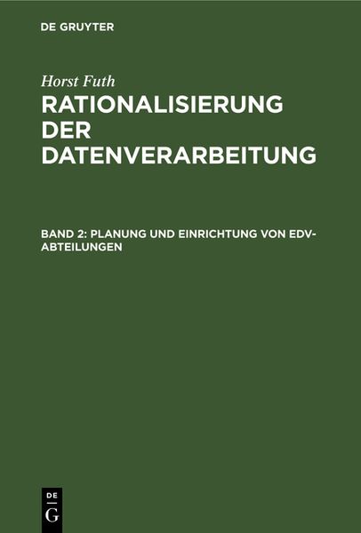 Produktbild: Planung und Einrichtung von EDV-Abteilungen