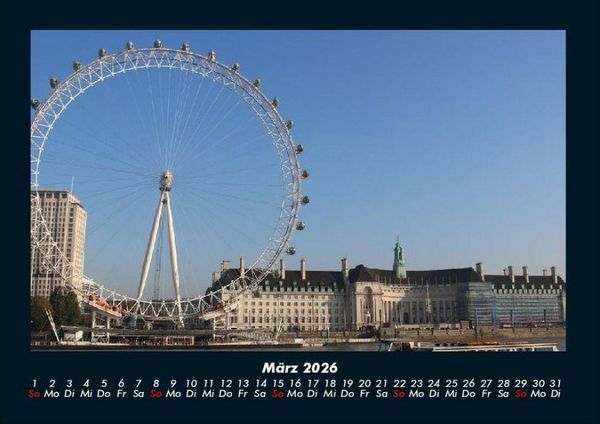Produktbild: London 2026 Fotokalender DIN A4