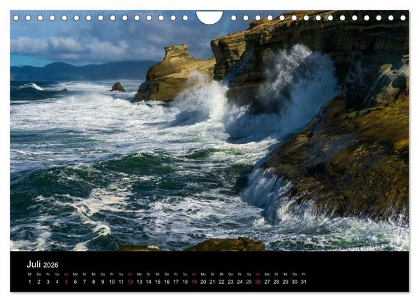 Produktbild: Die Oregon-K&uuml;ste (Wandkalender 2026 DIN A4 quer), CALVENDO Monatskalender